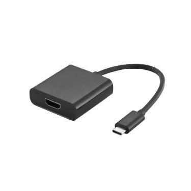 Imagem de Conversor Type C Macho X Hdmi 4k Femea - Wi373 - Multilaser, Preto