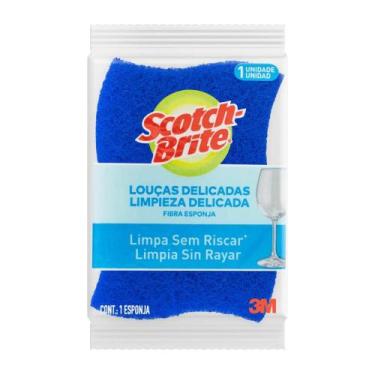 Imagem de Esponja Louças Delicadas Azul Scotch-Brite 1un.