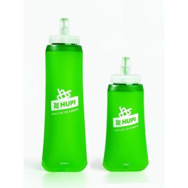 Imagem de Kit Garrafas Dobráveis Soft Flash HUPI Verde 350ml + 500ml, VERDE