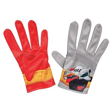 Imagem de Luvas Red Ranger para crianças, Power Rangers Dino Fury, tamanho único