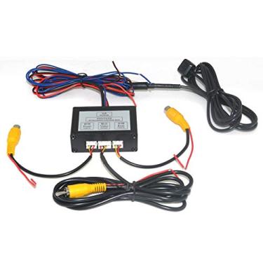 Imagem de Auto Wayfeng WF® Caixa de controle de interruptor de 2 câmeras para carro, canal bidirecional para sistema de câmera de estacionamento frontal/traseira/direita/esquerda, controle de vídeo para LCD/DVD/DVR.
