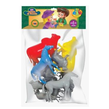 Imagem de Brinquedo Kit Animais De Fazenda Ggb Brinquedos  