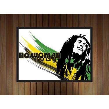 Imagem de Quadro Decorativo Bandas Bob Marley Reggae Com Moldura Salas e Quartos