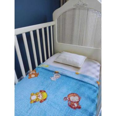 Imagem de Manta Bebê Cobertor Infantil Microfibra Estampada 1,0x0,90m - Bellar, 