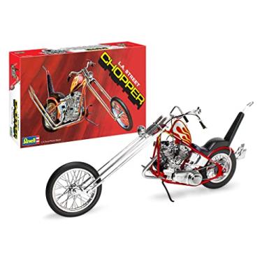 Imagem de Revell 17326 L.A. Street Chopper 1:8 Scale 107-Piece Skill Level 5 Model Motorcycle Bike Building Kit,White
