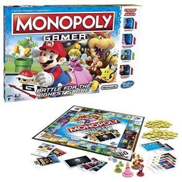 Imagem de Hasbro Gaming Monopoly Gamer Super Mario - Jogo de Tabuleiro (Inglês) para 2 a 4 Jogadores, Idade 8 e Acima