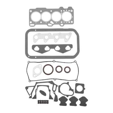 Imagem de Motoforti Kit de junta de cabeça de cilindro Conjunto de juntas de válvula de motor para motor Hyundai. Borracha G4HC, metal nº 2091002B00 preto