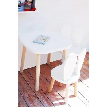 Imagem de Mesa  e cadeira infantil modelo coelho - Store kids