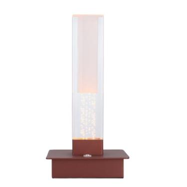 Imagem de Lâmpada de Mesa LED Recarregável Cordl Ylic Com Escurecimento Escalonado, 3 Temperaturas de Cor, Design, Controle de Toque - Luz Decorativa para Uso Doméstico Ao Ar Livre (Marrom)