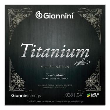 Imagem de Encordoamento giannini violao genwtm titanium 85/15 prateado - i-4 / 4