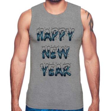 Imagem de Regata Happy New Year - Foca na Moda, Cinza, G