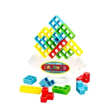 Imagem de Jogo Empilhe Tetris Desafio de Habilidade Empilhar blocos com música E