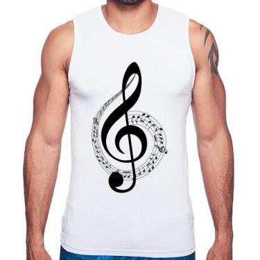 Imagem de Regata Clave de Sol - Foca na Moda, Branco, M