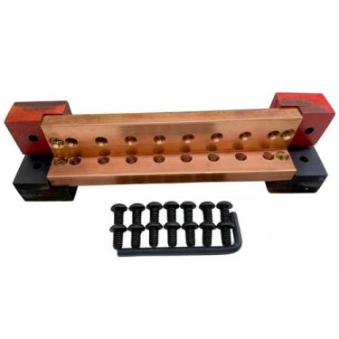 Imagem de Par De Barramento De Cobre Com 1 Cm 8 Vias - ALL SERIES STORES