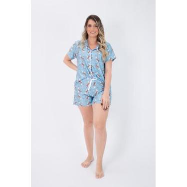 Imagem de Pijama Americano com Botão de Poliamida - Atacado Two - TWO STYLUS, G