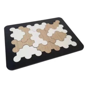 Imagem de Jogo Mdf Brinquedo Quebra Cabeça Tetris Educativo 13 Peças - IMAGINE D