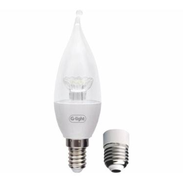 Imagem de Glight led ence c35 clara chama longa 4w 6500k e14/e27 - G-Light