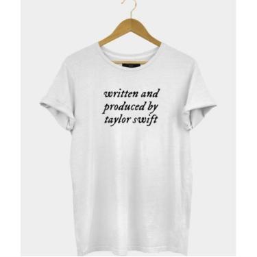 Imagem de Camiseta Feminina Baby Look Written And Produced Taylor Swift - SEMPRE