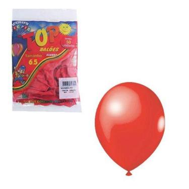 Imagem de Balao Bexiga Top Vermelho 6,5'' Com 50 Unidades - Pic Pic