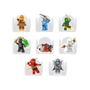 Imagem de 100 Forminha para Doce modelo petala personalizada com Aplique - Ninja