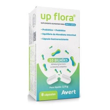 Imagem de Up Flora Probiótico Suplemento Cães E Gatos 8 Capsulas Avert