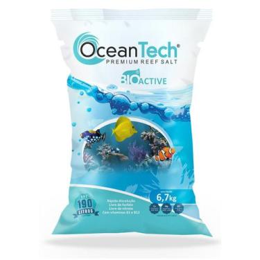 Imagem de Sal Marinho Ocean Tech 6,7kg Reef Active Aquários Água Salgada (Faz 19