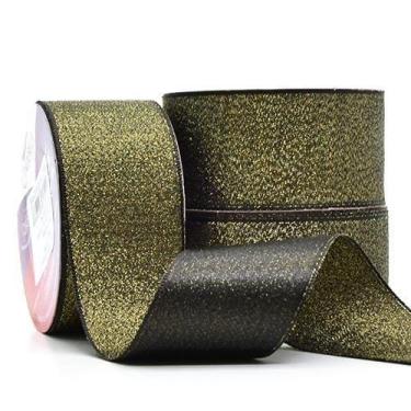Imagem de Fita de Cetim Com Lurex Ouro Nº 09 38mm Com 10 Metros - Cinderela, PRE