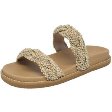 Imagem de Chinelo Feminino Flatform Crochê Conforto Elegante Lia Line-Feminino