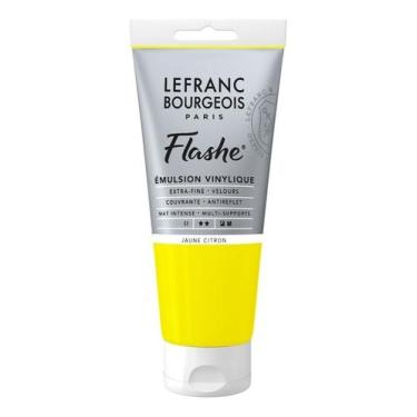 Imagem de Tinta Acrílica Flashe Lefranc 80ml S1 169 Lemon Yellow - Lefranc Bourg