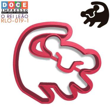 Imagem de Cortador Rei Leão Desenho Simba Rafiki Festa Infantil - DOCE IMPRESSO,