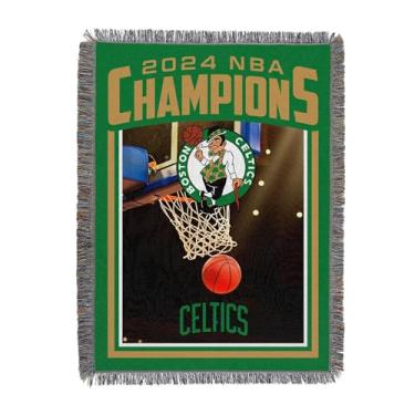 Imagem de Northwest Cobertor de tapeçaria de tecido NBA Boston Celtics NBA Champions 2024, 117 cm x 152 cm, Net Glory