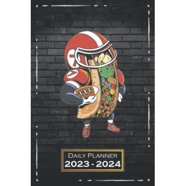 Imagem de Daily Planner 2023-2024: Fun, Sports | 6x9 inches | From Sunday to Saturday | Softcover | One Week on a Double Page | with Monthly Overview | Motive | qx1