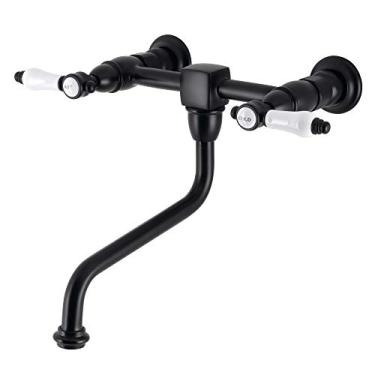 Imagem de Kingston Brass Torneira de banheiro Bel-Air KS1210BPL, preto fosco