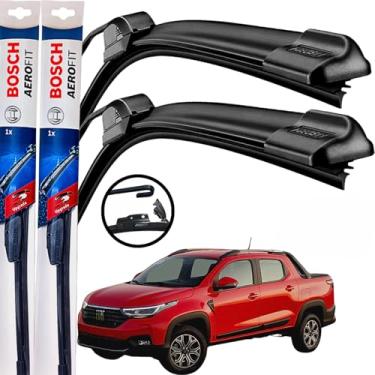 Imagem de Palheta Limpador Parabrisa Bosch Aerofit Par de Palheta Limpadora Dianteiro Original Fiat Strada 1996 á→2020