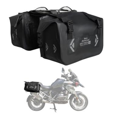Imagem de tacxmotorrad Bolsa para selim de motocicleta, bolsa traseira de 30 L, à prova d'água, com motor removível, bolsa de bagagem, cestos de motor para bicicleta e motocicleta