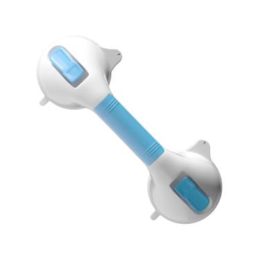 Imagem de PUFFIO Barras de apoio para banheiro, alças de chuveiro de 41 cm, alça de chuveiro resistente, corrimãos removíveis de chuveiro para idosos e idosos, aderência de segurança de banheiro sem perfuração