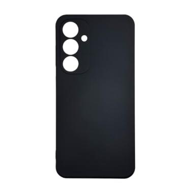 Imagem de Capinha Capa Compativel com Samsung Galaxy S24 FE Silicone Macia Veludo Forro Interno Premium Com Proteção De Câmera Preta