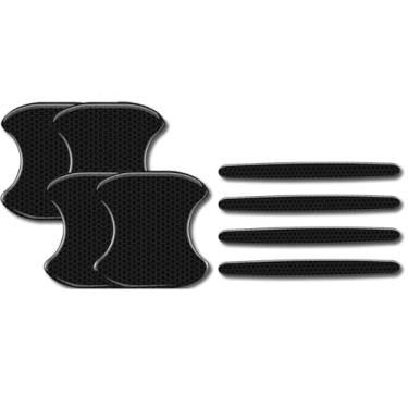 Imagem de JDYYICZ 4 peças de protetor de porta de carro, 4 peças, protetor de maçaneta de carro, adesivo protetor de maçaneta de porta de carro, antiarranhões, serve para a maioria dos carros, SUV, caminhões