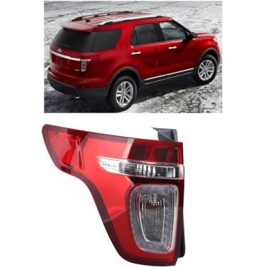 Imagem de WONSABON Conjunto de lâmpada traseira de LED compatível com Ford Explorer 2011 2012 2013 2014 2015 lado direito do passageiro BB5Z13404C FO2801226