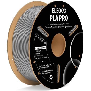 Imagem de Filamento para impressora 3D ELEGOO PLA PRO 1,75 mm prata 1 kg