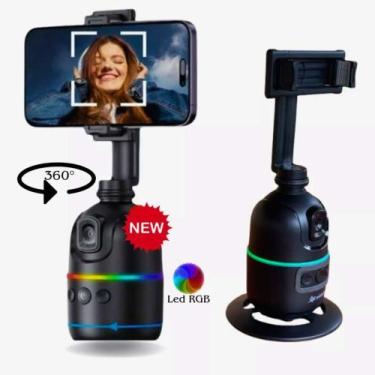 Imagem de Gimbal Suporte Celular 360 Reconhecimento Facial Cor Preto - Peining