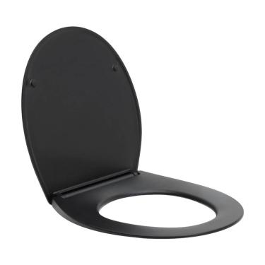 Imagem de Assento Termofixo com Soft Close para Vaso Sanitário Titanita Pingoo.casa - Preto