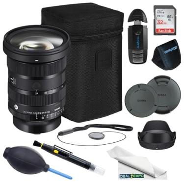 Imagem de Sigma Lente artística 24-70 mm f/2.8 DG DN II para Sony E com conjunto de acessórios Deal-Expo Pro...