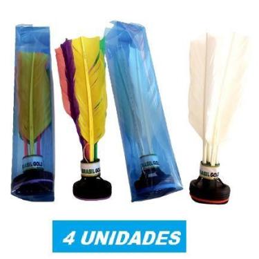 Imagem de Kit Com 4 Petecas Brasil Gold Branca Ou Colorida