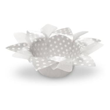 Imagem de 120 Forminhas Para Doces Finos Poás - Tulipa - Fitas e Festas, Branco