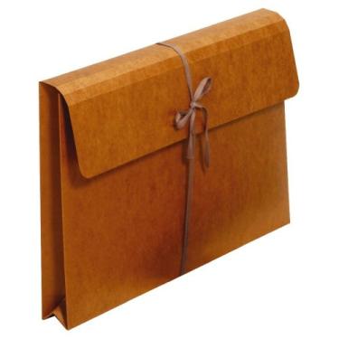 Imagem de Globe-Weis/Pendaflex Envelopes de carteira de corda vermelha com fechos de gravata, expansão de 5 cm, tamanho ofício, marrom, caixa com 48 (MM6046)