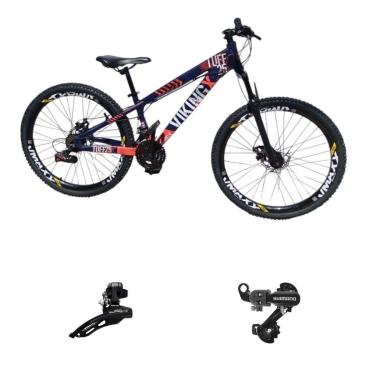 Imagem de Bicicleta 26 VikingX T25 21v Cambios Shimano Dianteiro e Traseiro Pneu 26 Cravudo-Unissex