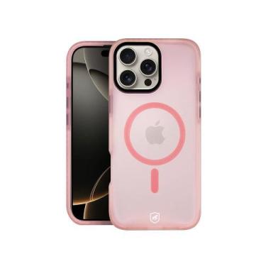Imagem de Capa case capinha MagSafe Pro para iPhone 16 Pro - Rosa - Gshield