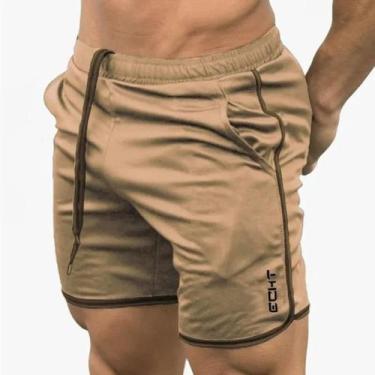 Imagem de Calções Esportivos de Corrida Masculinos - Respiráveis, Secagem Rápida