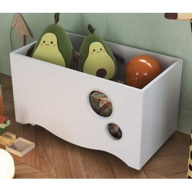 Imagem de Baú Aberto para Organização de Brinquedos ENC005 Linha Encanto Complet